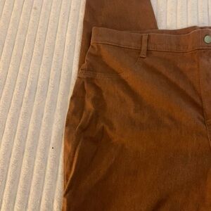Orange/ Brown Skinny Leg Jeggings Pants